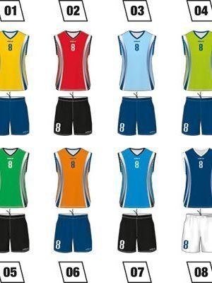 Basketball Uniform Colo Batch Colors