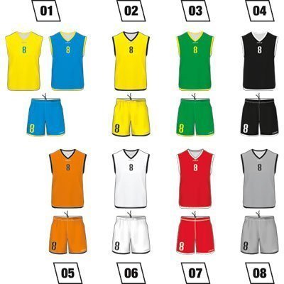 Basketball Uniform Colo Dual Colours