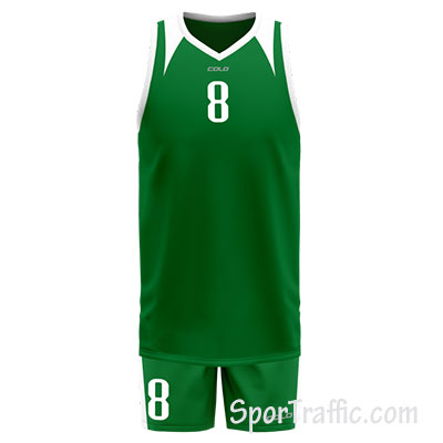 COLO Vane Basketball Uniform 03 Green