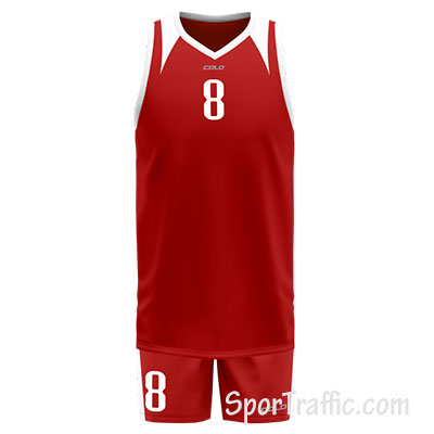 COLO Vane Basketball Uniform 06 Red