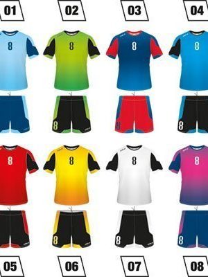 Handball Uniform Colo Drop Colours