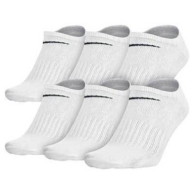 Trumpos Baltos Kojinės Nike 6PPK Non-Cushion No Snow