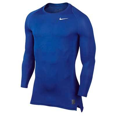Mėlynos Kompresiniai Marškinėliai Ilgom Rankovėm Nike Pro Cool