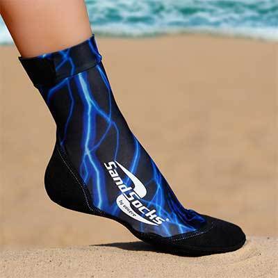 Tamsiai Mėlynos Paplūdimio Tinklinio Kojinės Sand Socks