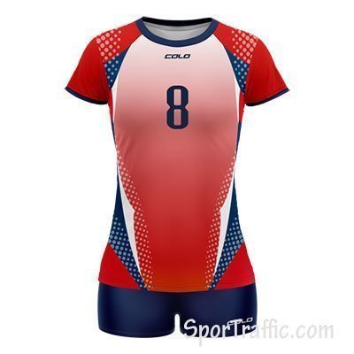 Women Volleyball Uniform COLO Nova 02 Red
