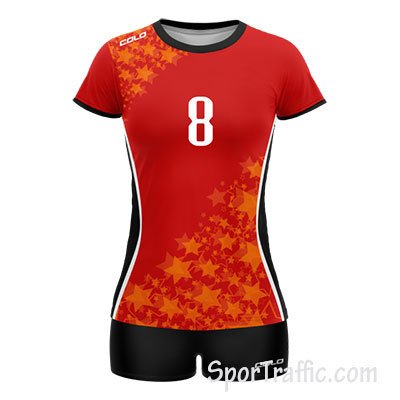 Women Volleyball Uniform COLO Star 02 Red