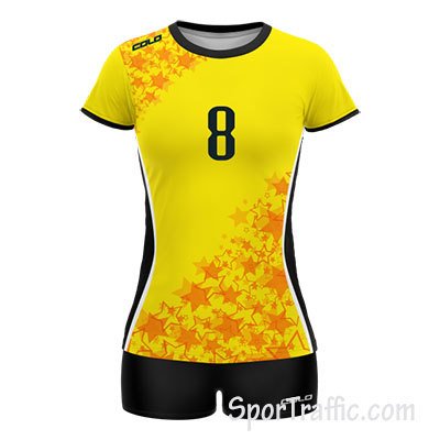 Women Volleyball Uniform COLO Star 04 Yellow