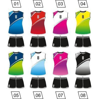 Women Volleyball Uniform Colo Atomica Colours