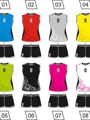 Women Volleyball Uniform Colo Folk Colours