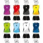 Women Volleyball Uniform Colo Star Colours