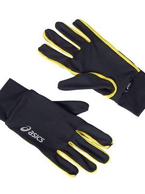 Žieminės Geltoni Bėgimo Pirštinės Asics Basic Glove