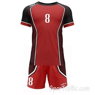 Men Volleyball Uniform COLO Spotty 02 Red