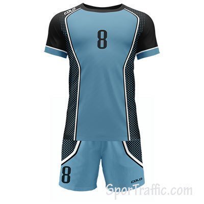 Men Volleyball Uniform COLO Spotty 03 Light Blue