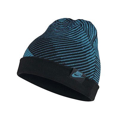 NIKE Knit Reversible Beanie Youth Blue