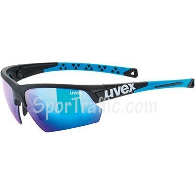 Sunglasses UVEX Sportstyle 224 Black Mat Blue