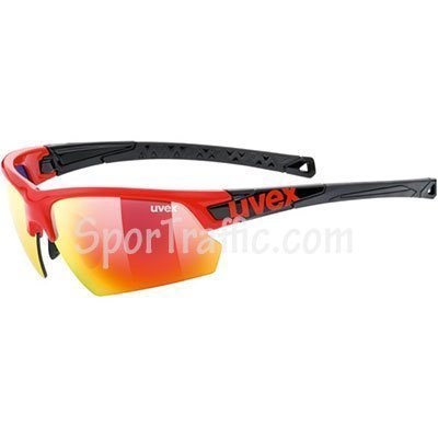 Sunglasses UVEX Sportstyle 224 Red Black