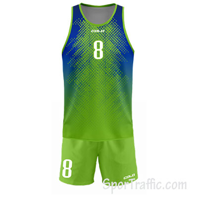 Men Beach Volleyball Uniform COLO Bay 002 Green