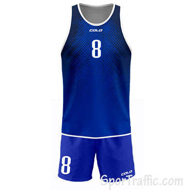 Men Beach Volleyball Uniform COLO Bay 004 Blue