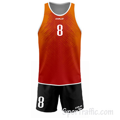 Men Beach Volleyball Uniform COLO Bay 005 Orange