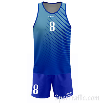 Men Beach Volleyball Uniform COLO Blizzard 002 Blue