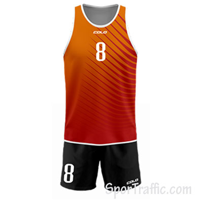 Men Beach Volleyball Uniform COLO Blizzard 006 Orange
