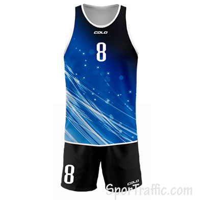 Men Beach Volleyball Uniform COLO Dust 003 Blue