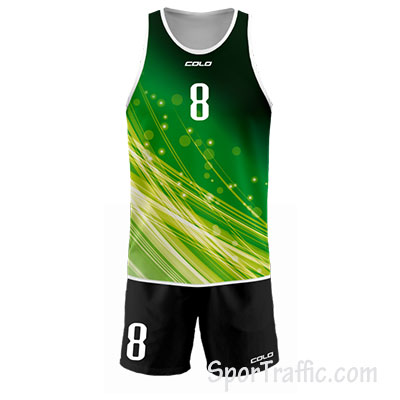 Men Beach Volleyball Uniform COLO Dust 006 Green
