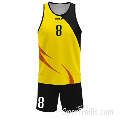 Men Beach Volleyball Uniform COLO Lindos 004 Yellow