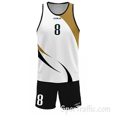 Men Beach Volleyball Uniform COLO Lindos 006 White