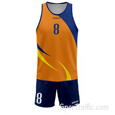 Men Beach Volleyball Uniform COLO Lindos 008 Orange