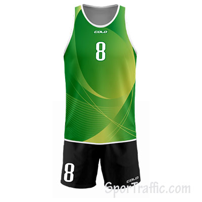 Men Beach Volleyball Uniform COLO Roller 001 Green