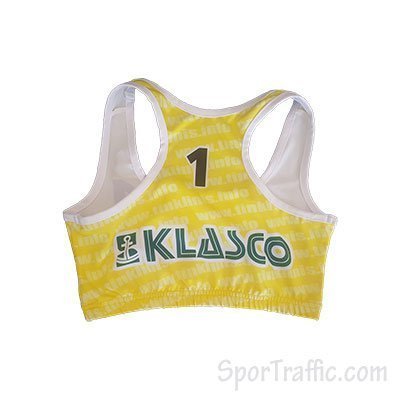 Women Beach Volleyball Top Credit 24 Yellow Number 1
