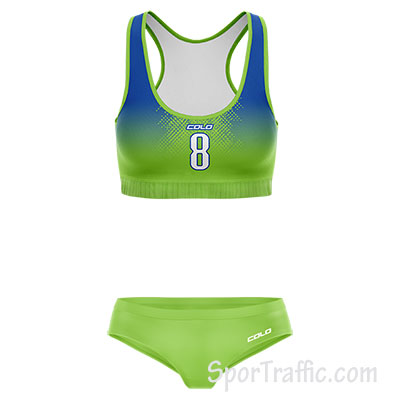 Women Beach Volleyball Uniform COLO Creek 02 Green
