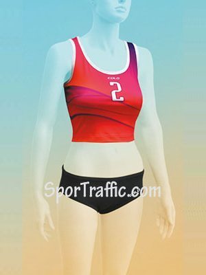 Women Beach Volleyball Uniform COLO Duna Red