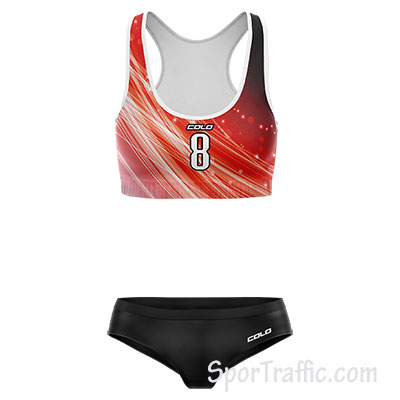 Women Beach Volleyball Uniform COLO Haze 002 Red