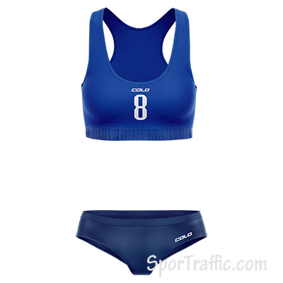 Women Beach Volleyball Uniform COLO Samba 002 Blue