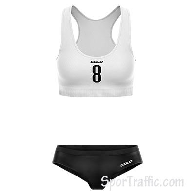 Women Beach Volleyball Uniform COLO Samba 003 White