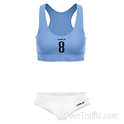 Women Beach Volleyball Uniform COLO Samba 004 Light Blue