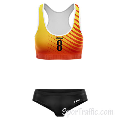 Women Beach Volleyball Uniform COLO Spill 003 Yellow