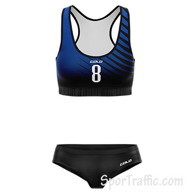 Women Beach Volleyball Uniform COLO Spill 004 Dark Blue