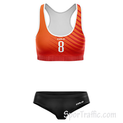 Women Beach Volleyball Uniform COLO Spill 006 Orange