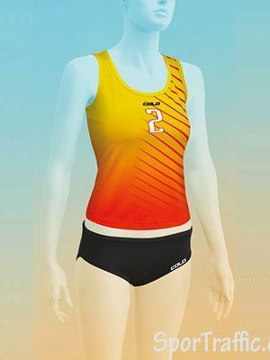 Women Beach Volleyball Uniform COLO Spill Orange
