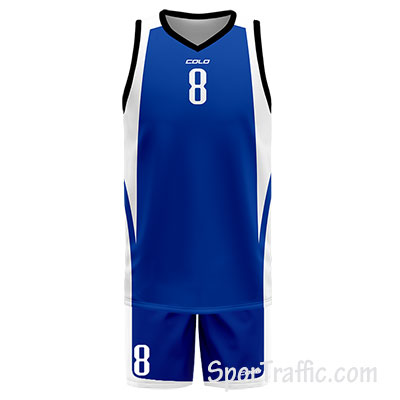 Basketball Uniform COLO Boston 01 Blue