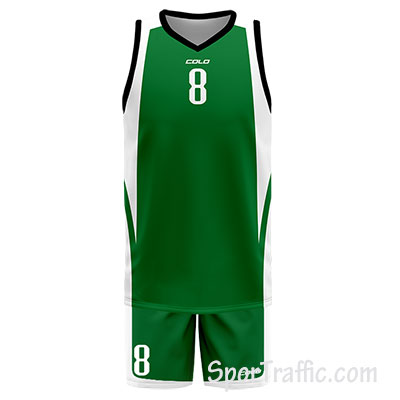 Basketball Uniform COLO Boston 03 Green