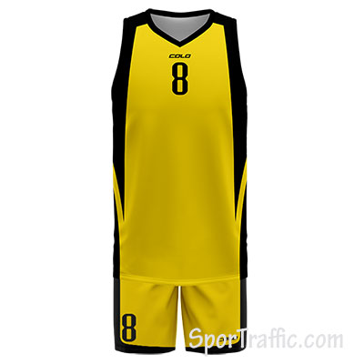 Basketball Uniform COLO Boston 04 Yellow