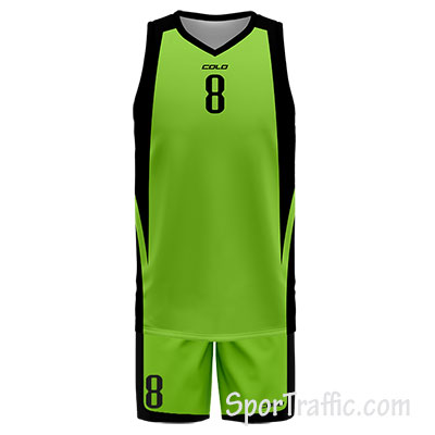 black and green jersey basketball