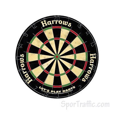 Dartboard HARROWS Lets Play Darts 840HREA376