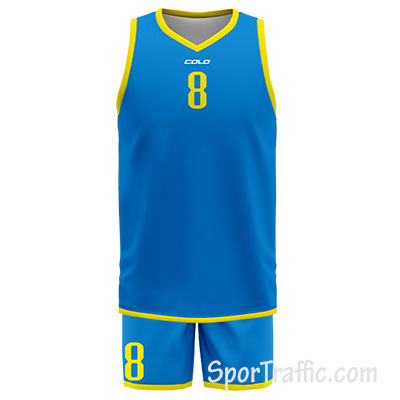 Reversible Basketball Uniform COLO Dual 01 Blue