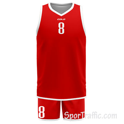 Reversible Basketball Uniform COLO Dual 07 Red