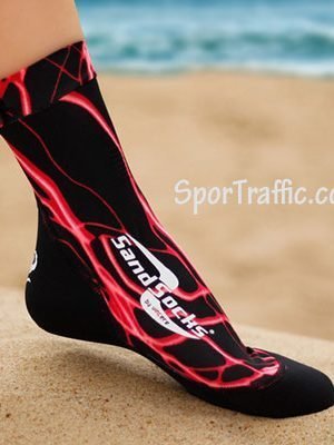 Raudonos Paplūdimio Teniso Kojinės Sand Socks